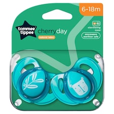 Tommee Tippee Every Day Essential Natural Latex Soothers, 6-18m, Pack of 2