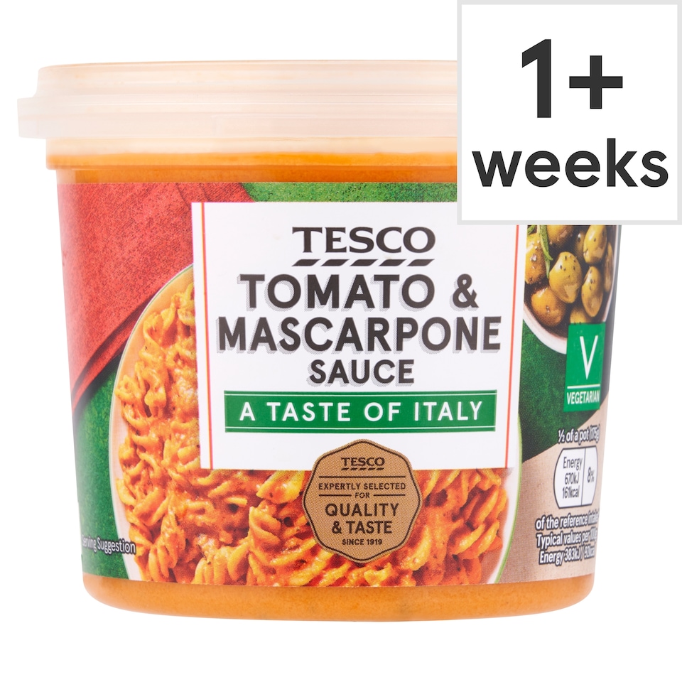 Tesco Tomato & Mascarpone Sauce 350G