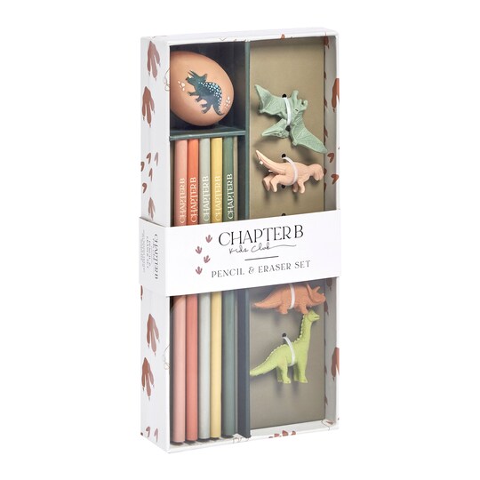 Chapter B Kids Club Pencil Eraser Set Tesco Groceries