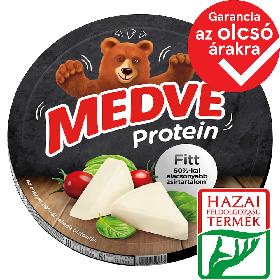 Medve Protein Fitt Semi-Fat Processed Cheese Spread 8 x 17,5 g (140 g)