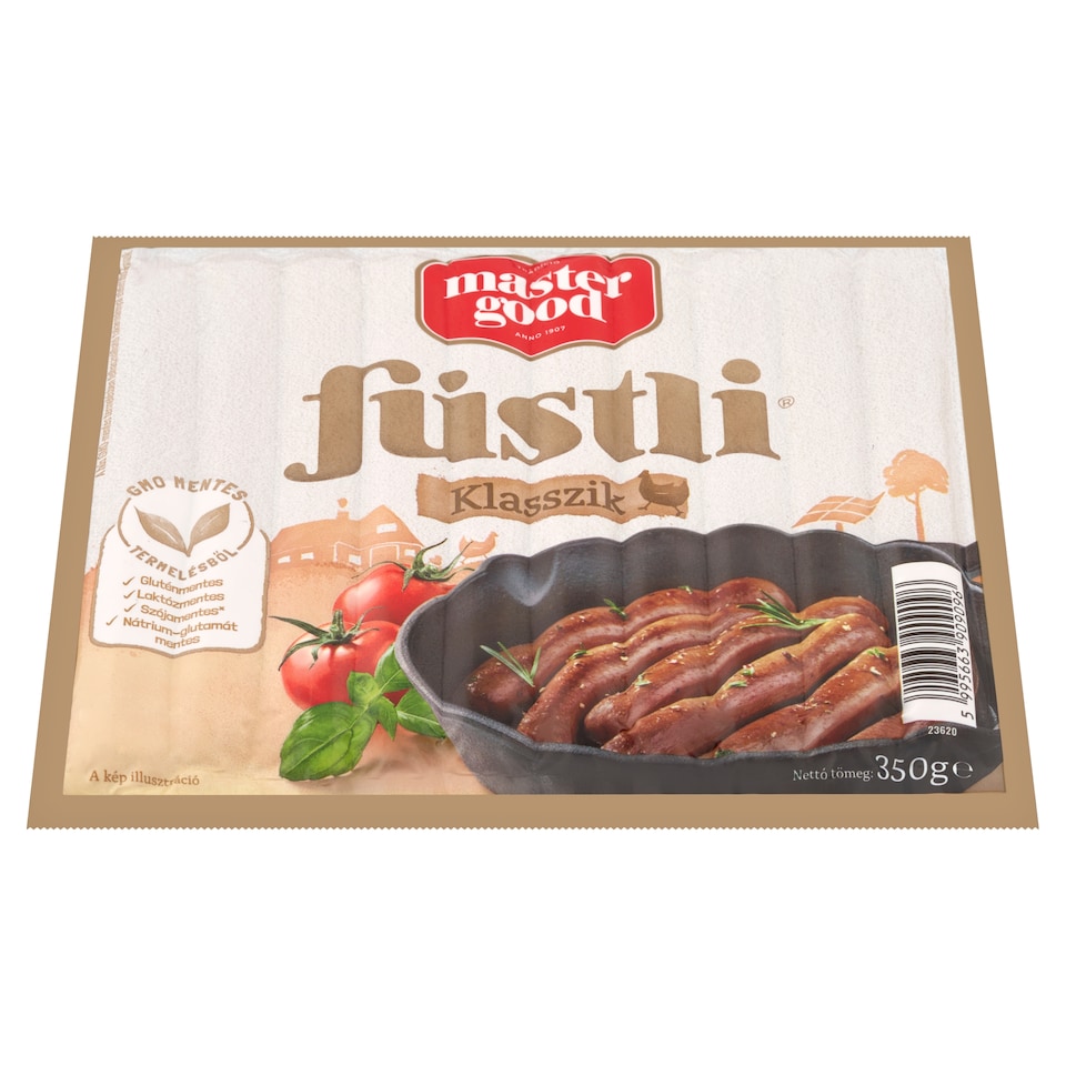 image 1 of Master Good Füstli Klasszik Smoke-Flavoured Hot Dogs Made of Chicken Meat 350 g