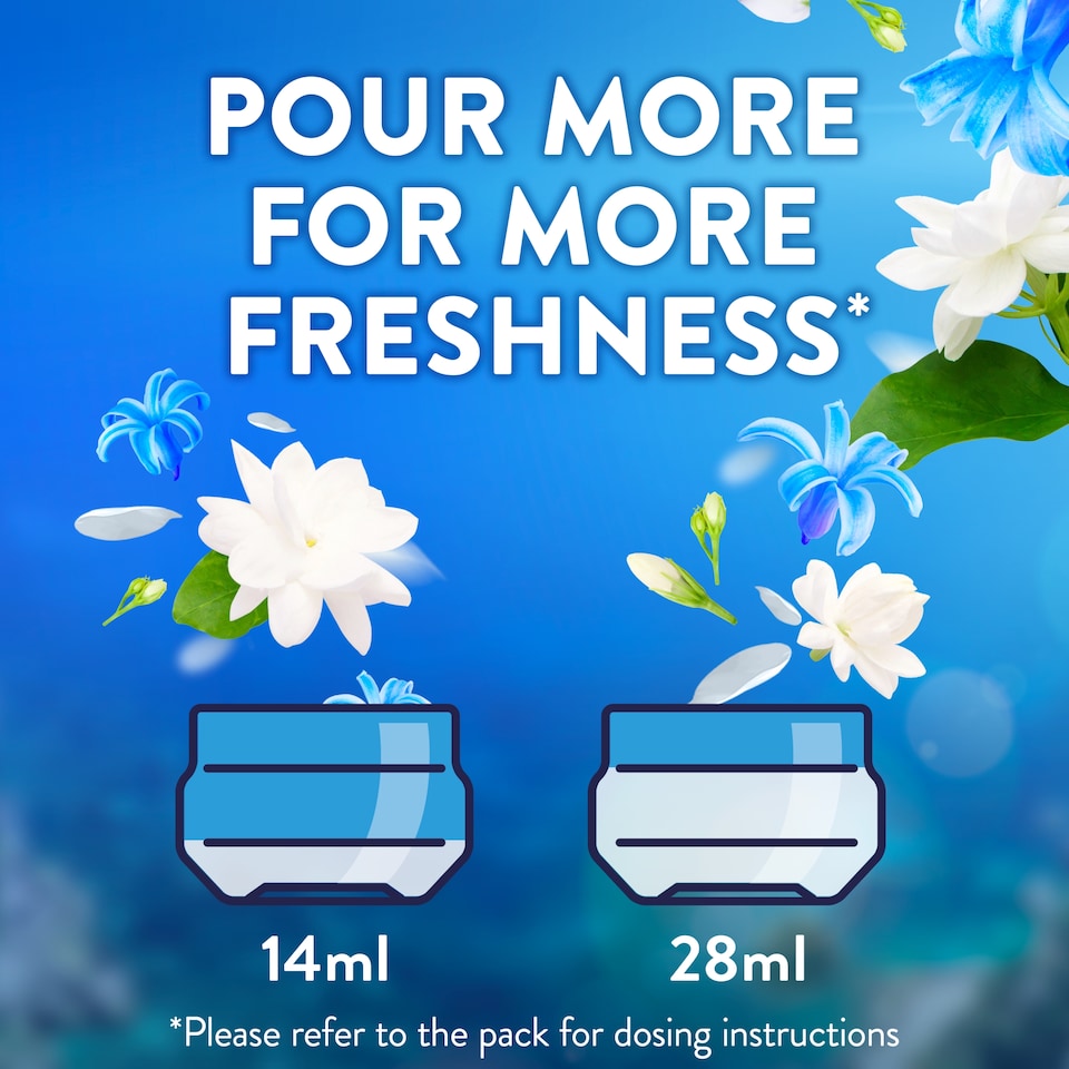 image 1 of Lenor Outdoorable Fabric Conditioner Capri Garden & Hyacinth 53w 742ml