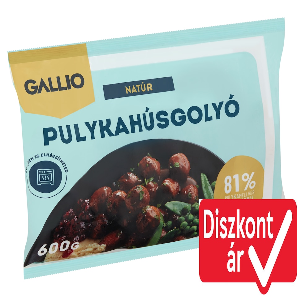 Gallio Natural Turkey Meatballs 600 g