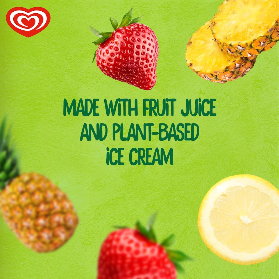 image 1 of Wall's Twister Mini Pineapple Ice Cream Lollies 6x50ml
