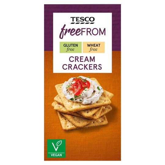 Tesco Free From Cream Crackers 125G Tesco Groceries