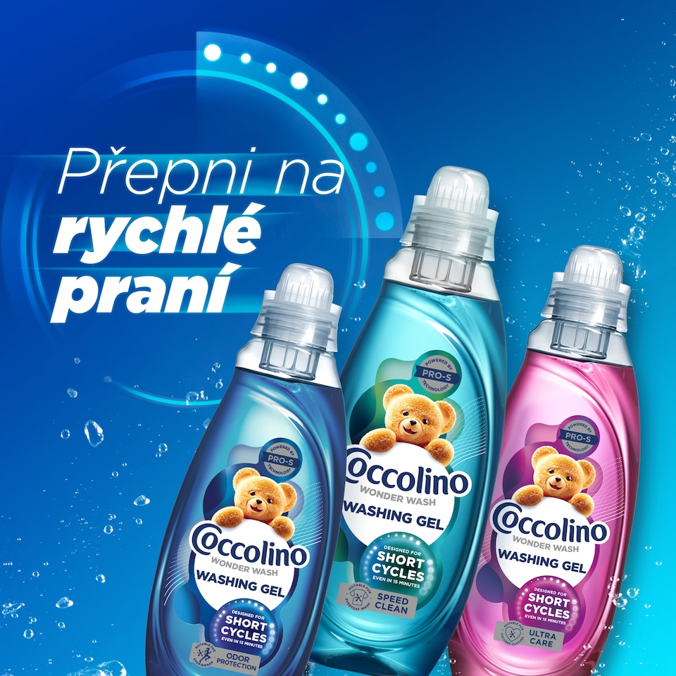 image 1 of Coccolino Wonder Wash Odor Protection Washing Gel 37 Washes 1480ml