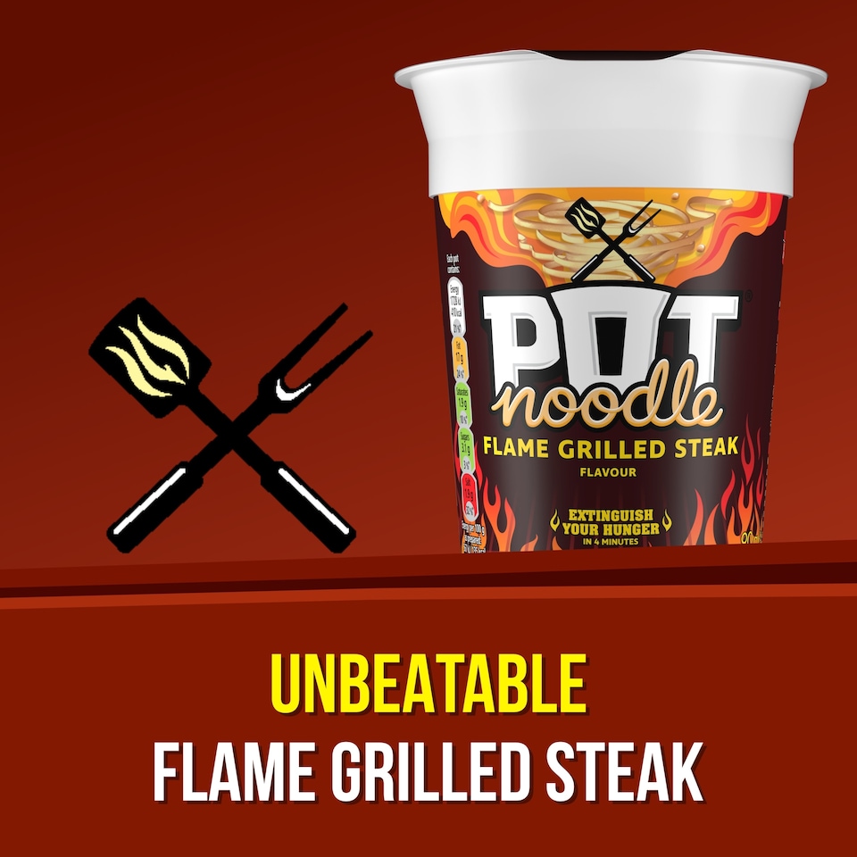 image 1 of Pot Noodle Flame Grilled Steak 90G