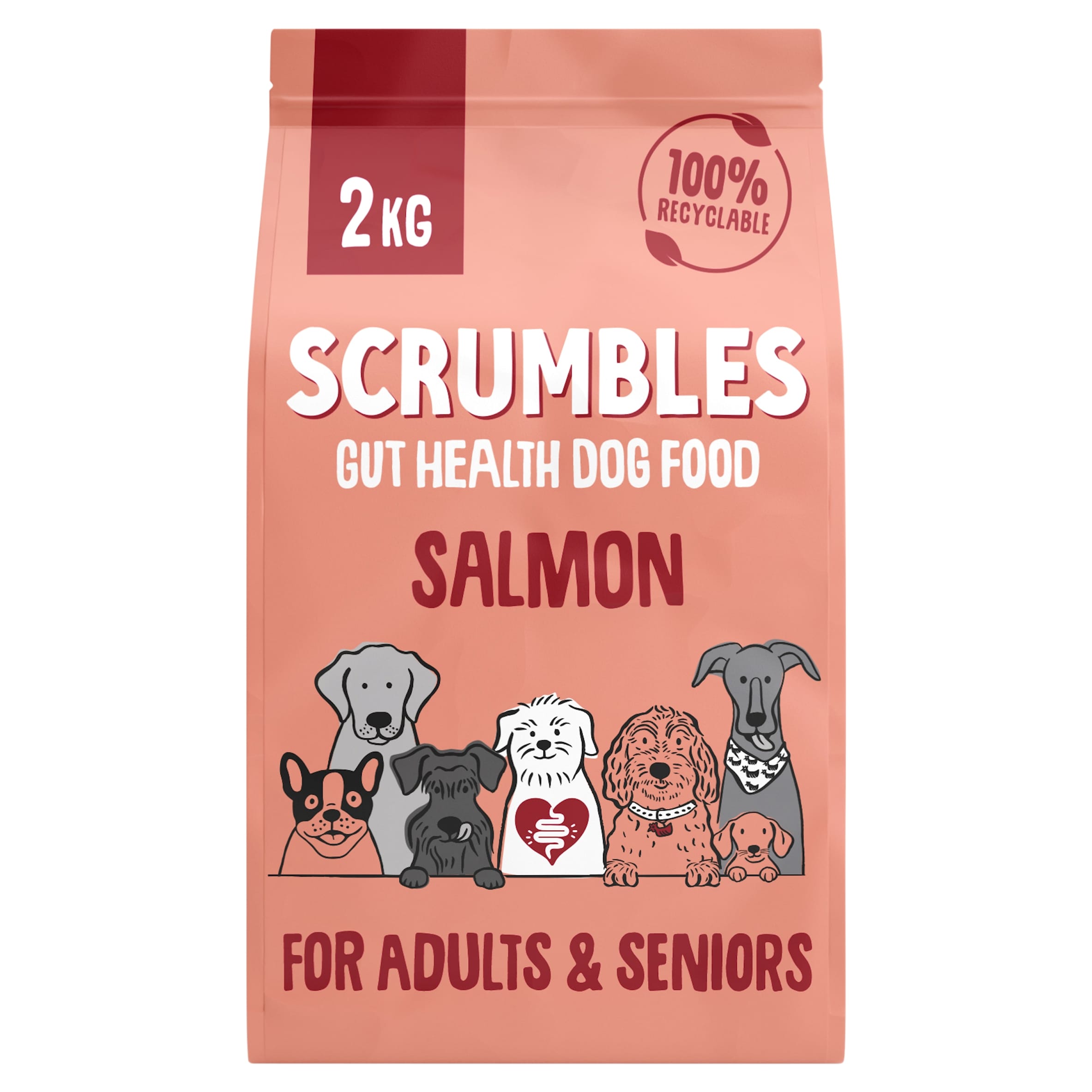 Scrumbles Salmon Dry Dog Food 2Kg