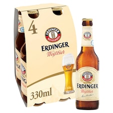 Erdinger Weissbier Wheat Beer Bottle 4x330ml