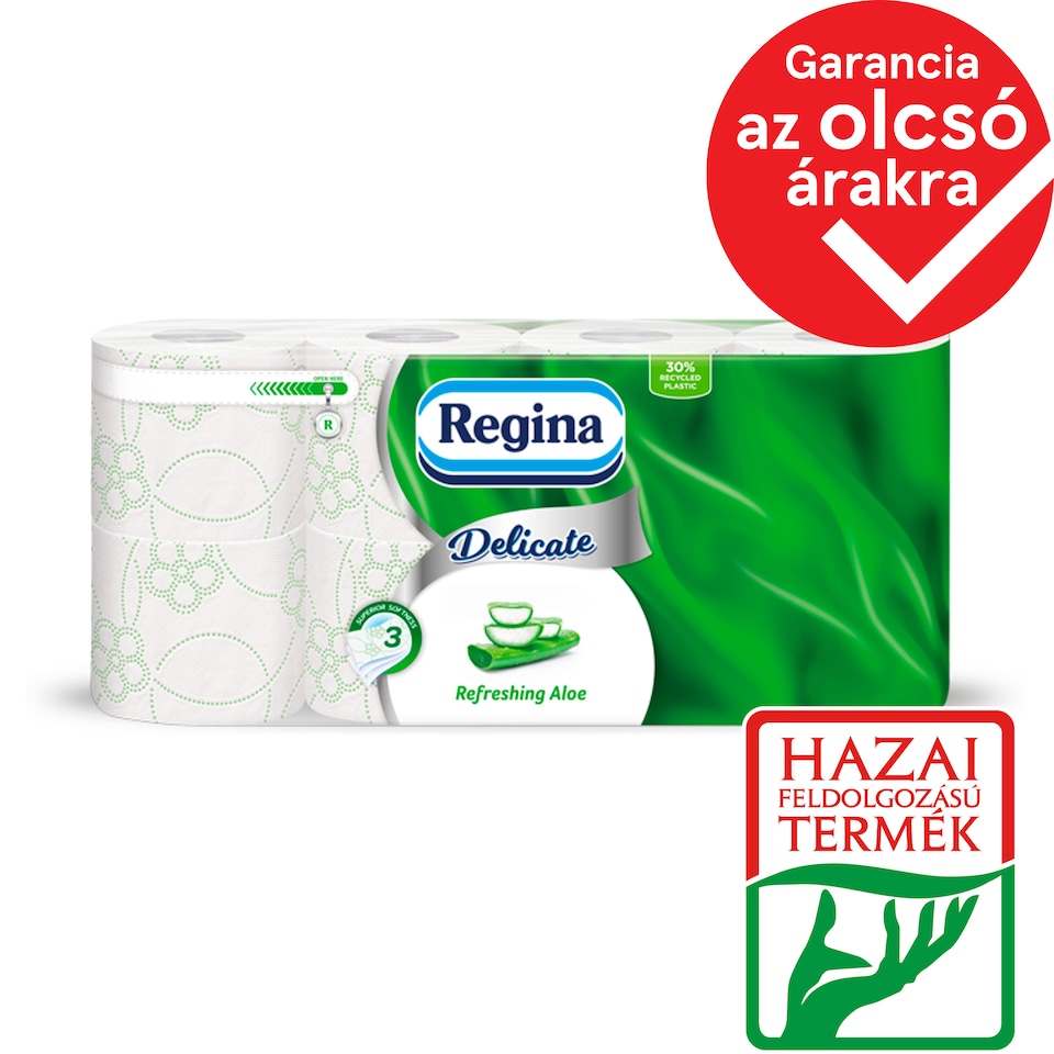 Regina Delicate Refreshing Aloe toalettpapír 3 rétegű 8 tekercs 1. kép