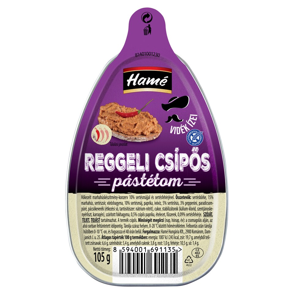 Hamé Breakfast Hot Pate 105 g