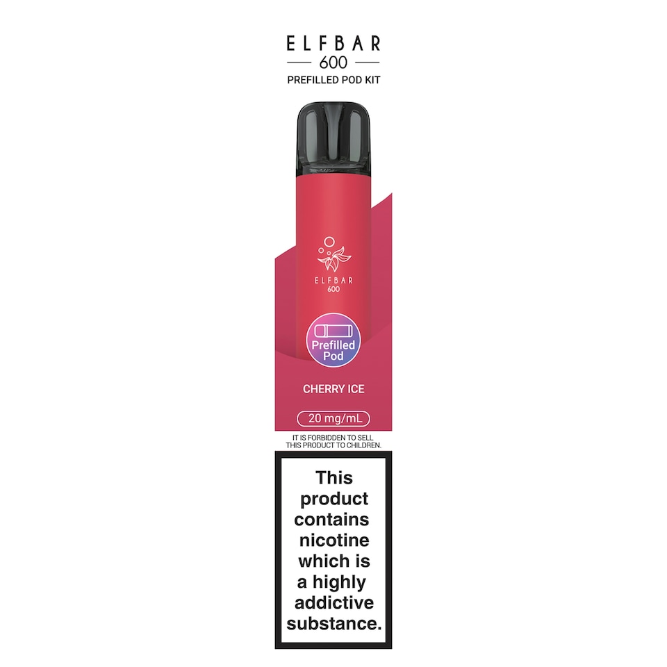 Elf Bar 600 Refillable Kit Cherry Ice 20mg/ml 2ml