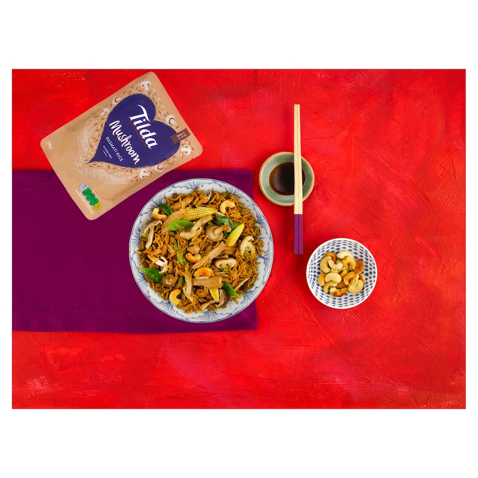 image 1 of Tilda Mushroom Steamed Basmati Rice 250G