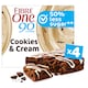image 1 of Fibre One 90 Calorie Drizzle Squares - Cookies & Cream 4 x 24g