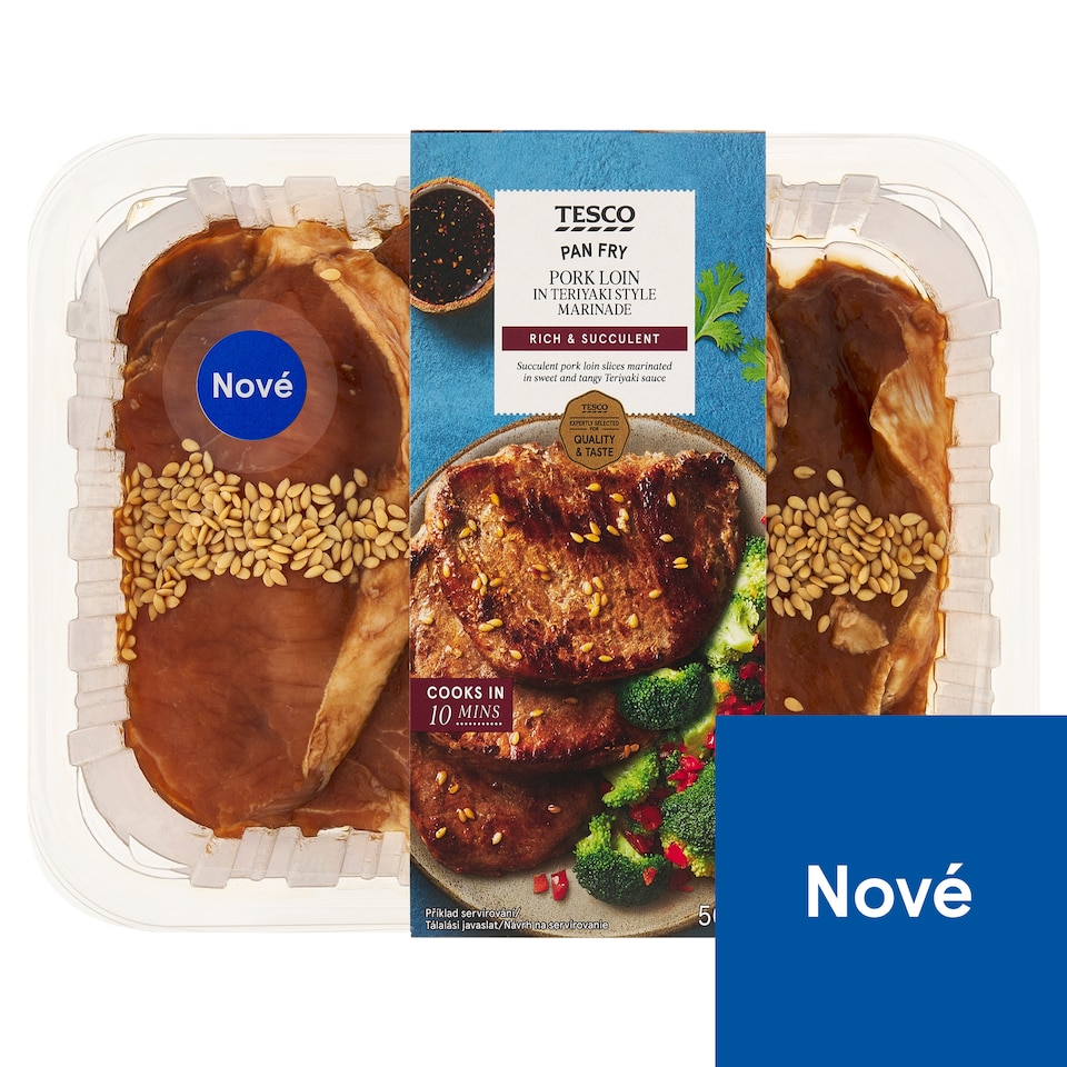 Tesco Plátky vepřové pečeně ve stylu Teriyaki 500g