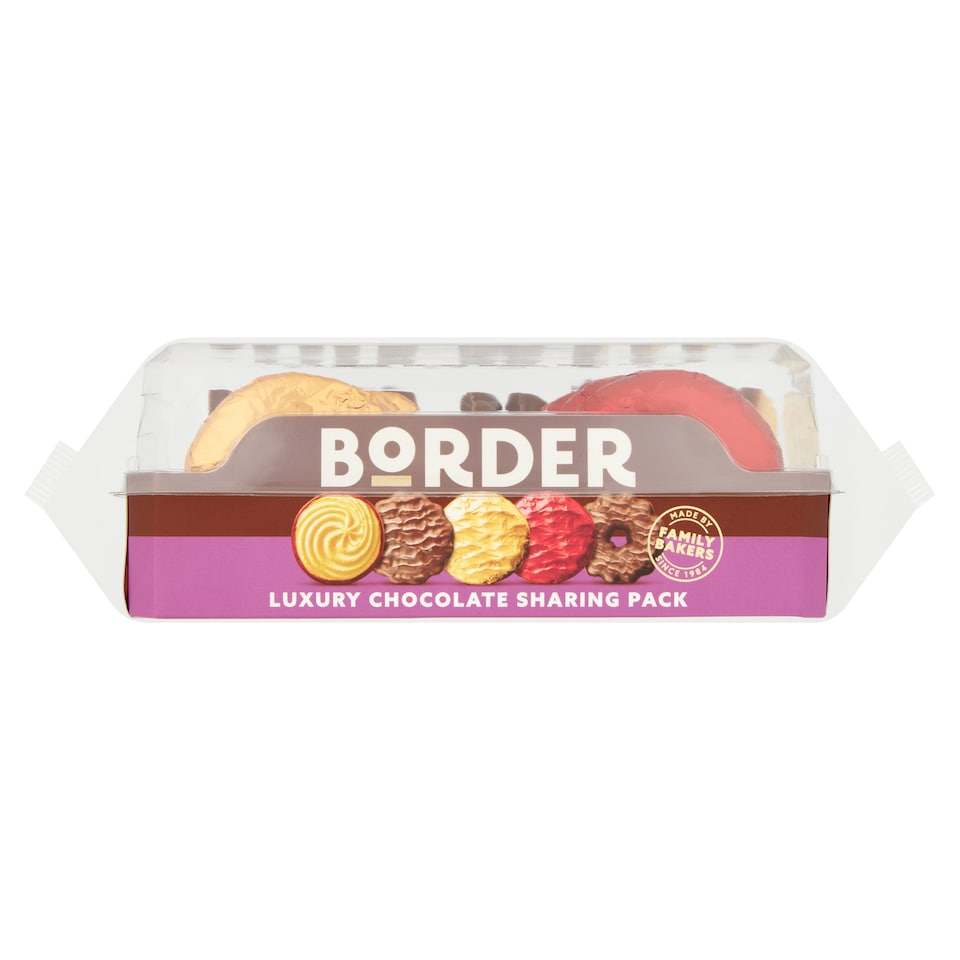 Border Luxury Chocolate Biscuits Sharing Pack 365G