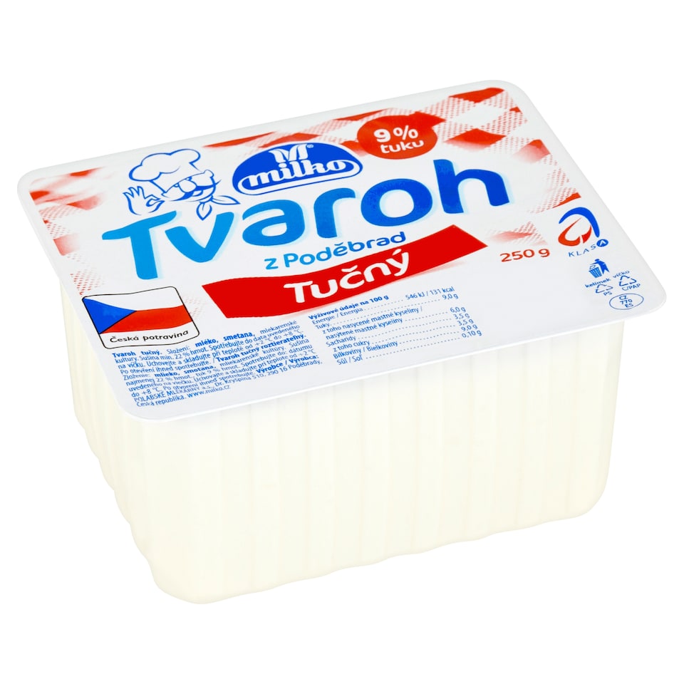 Milko Fat Curd from Poděbrady 250g