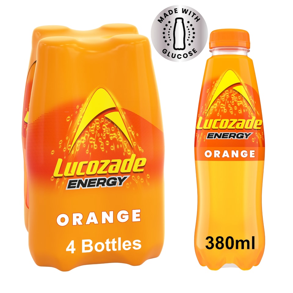 image 1 of Lucozade Energy Orange 4 X 380Ml