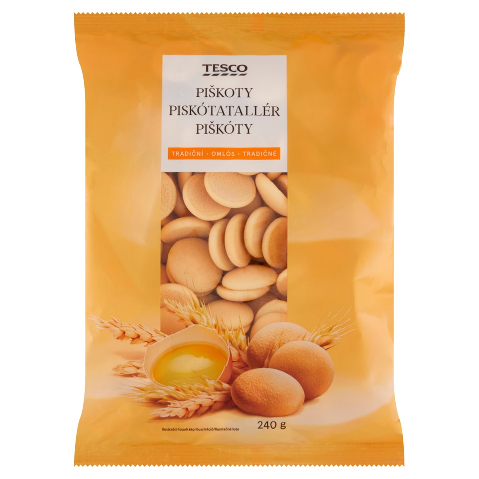 Tesco piskótatallér 240 g