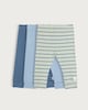image 1 of F&F Baby 3-Pack Cotton Rich Ribbed Leggings in Blue