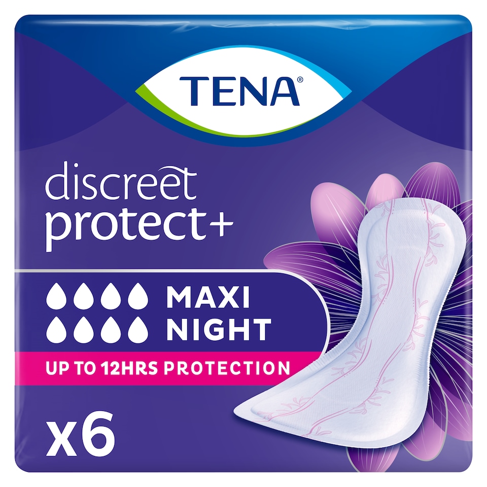 image 1 of TENA Maxi Night Incontinence Pads 6 pack