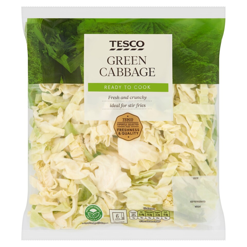 image 1 of Tesco Cabbage Bag 300G