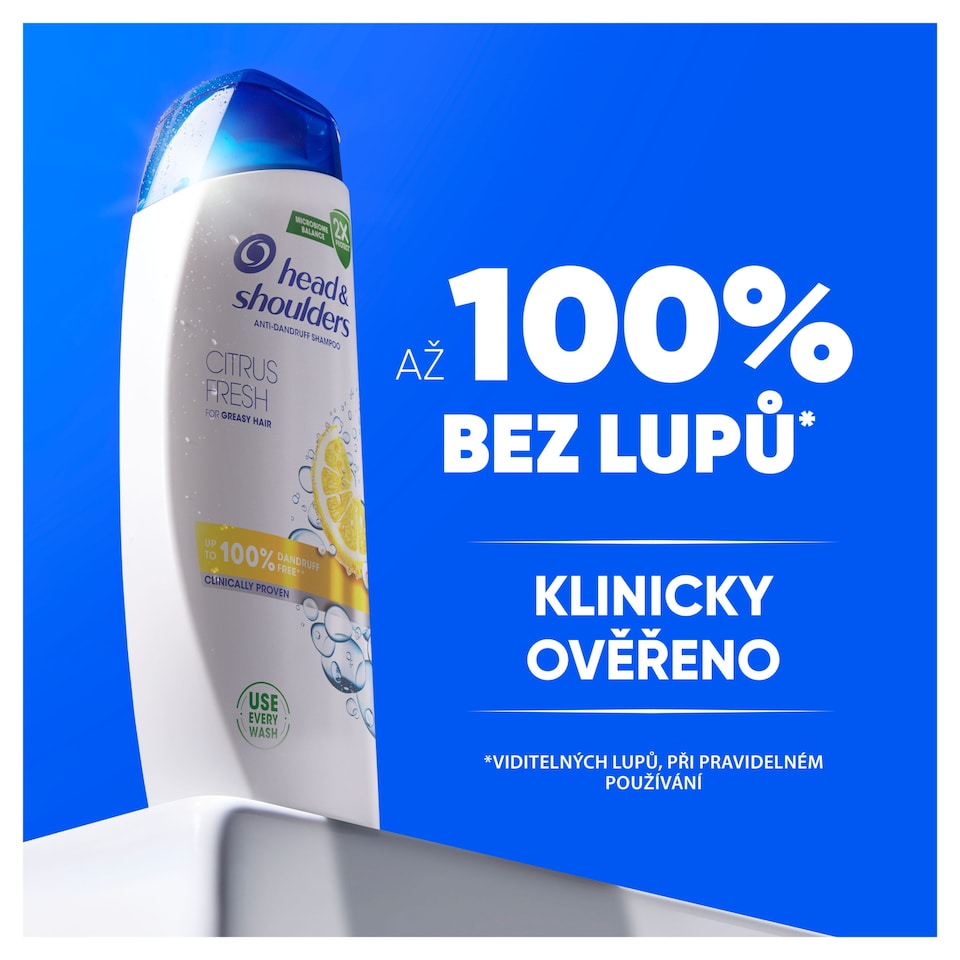 image 1 of Head & Shoulders Citrus Fresh Šampon proti Lupům Mastné Vlasy 500 ml. Každodenní Použití