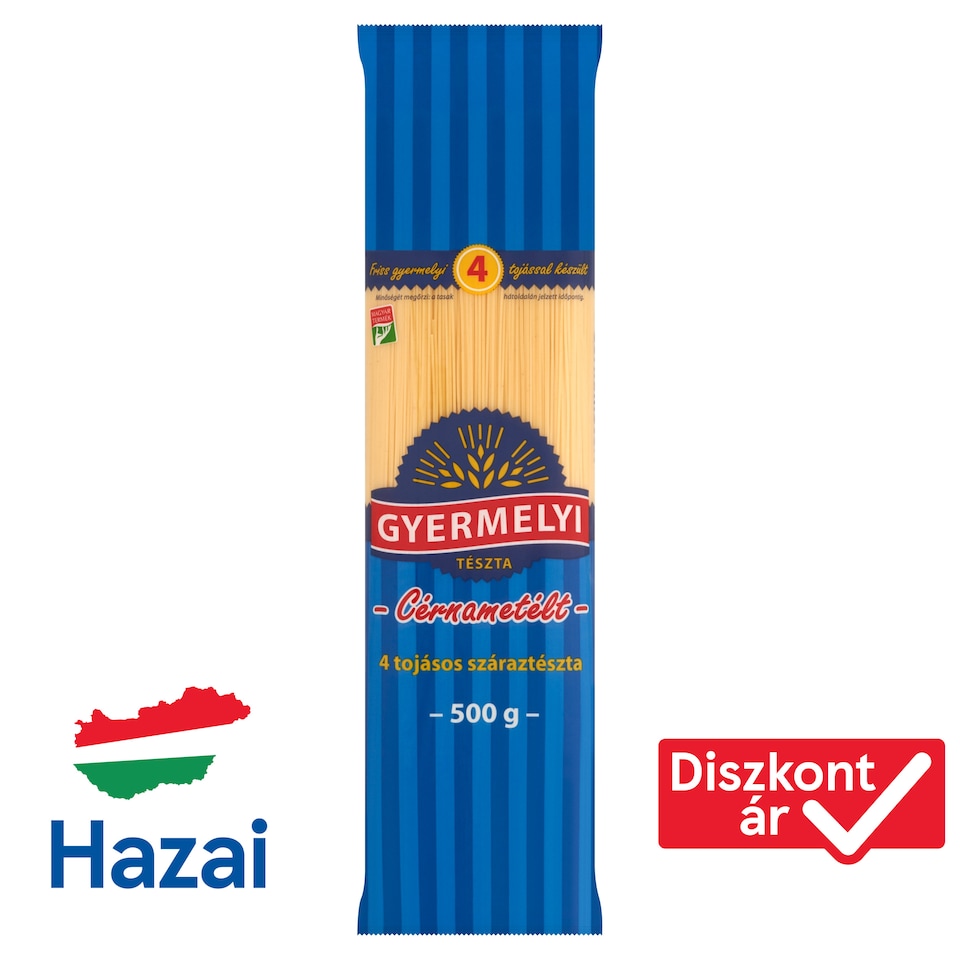 Gyermelyi Vermicelli Dry Pasta with 4 Eggs 500 g