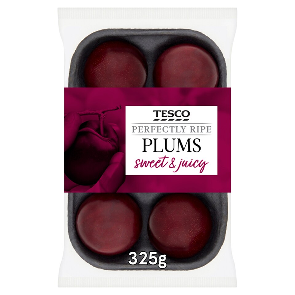 Tesco Perfectly Ripe Plums 325G