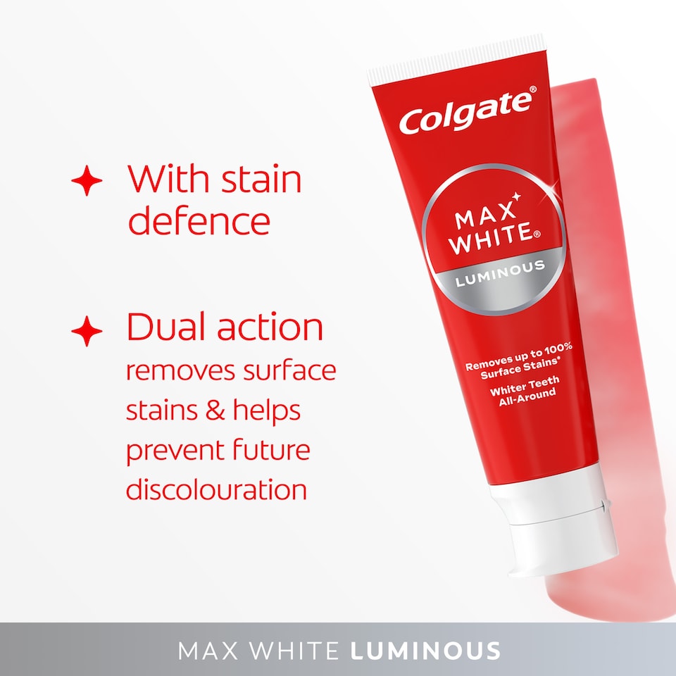 image 1 of Colgate Max White Luminous Whitening Toothpaste 125ml