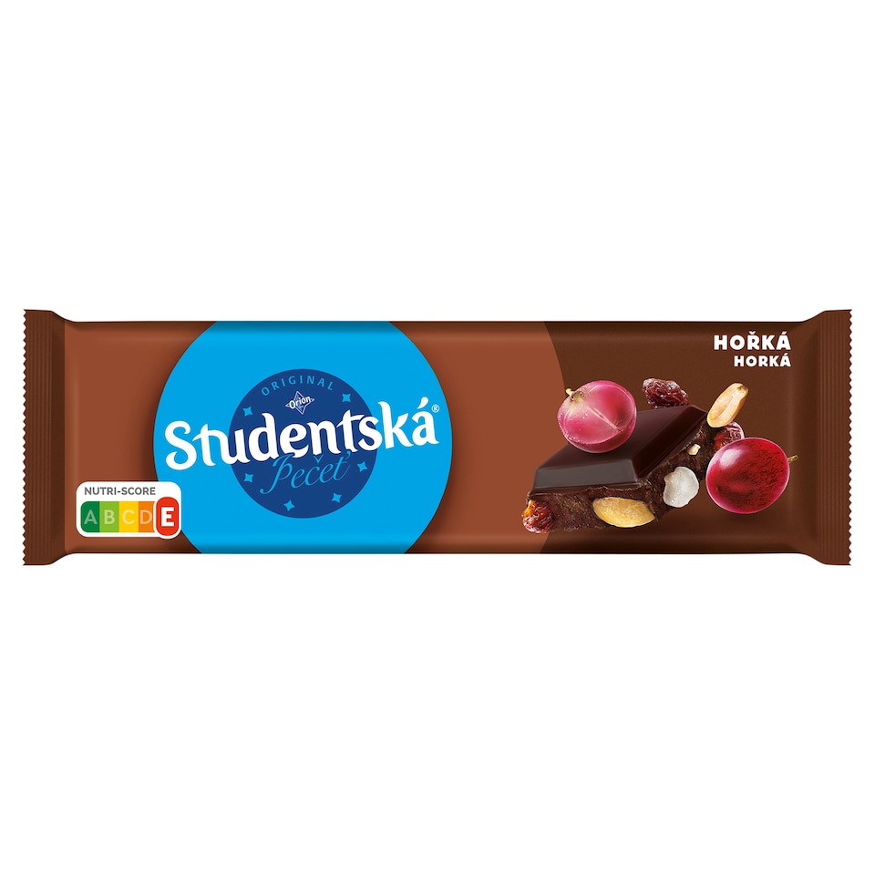 ORION ŠTUDENTSKÁ PEČAŤ Horká čokoláda s arašidmi, želé a hrozienkami 250 g