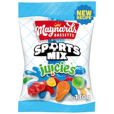 Maynards Bassetts Sports Mix Juicies Sweets Bag 130G
