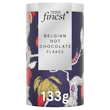 Tesco Finest Belgian Hot Chocolate Flakes Tin 133g