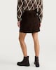 image 3 of F&F Pure Cotton Corduroy Button Front Mini Skirt in Brown