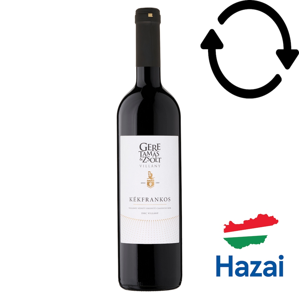 Gere Tamás & Zsolt Villányi Kékfrankos classicus vörösbor 13% 750 ml