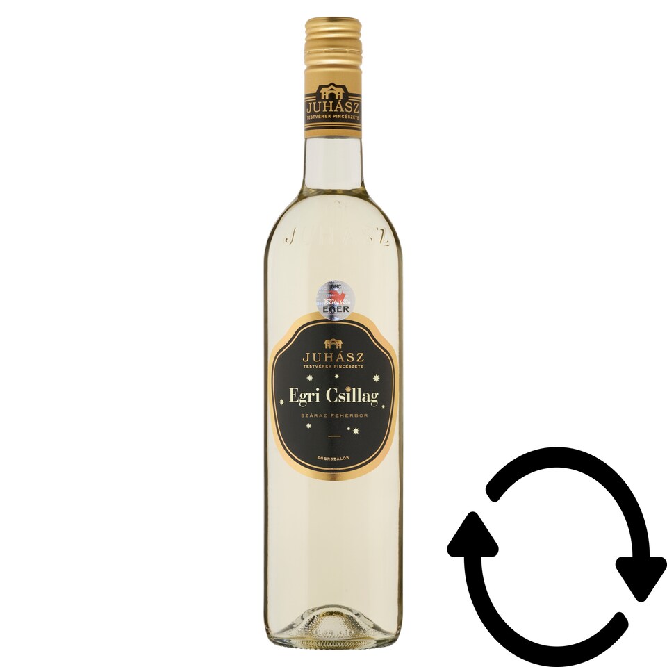 Juhász Egri Csillag classicus száraz fehérbor 12,5% 750 ml 1. kép
