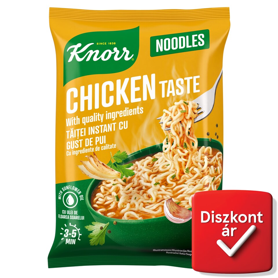 Knorr instant tésztás leves pikáns csirke ízesítéssel 61 g