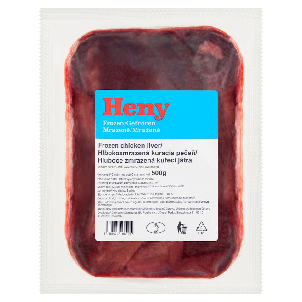 Heny Hlbokozmrazená kuracia pečeň 500 g