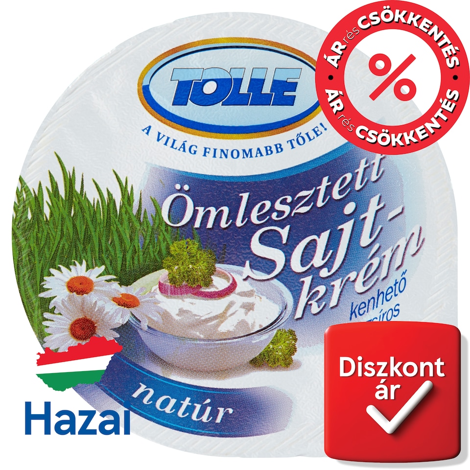 Tolle natúr kenhető zsíros ömlesztett sajtkrém 125 g  1. kép