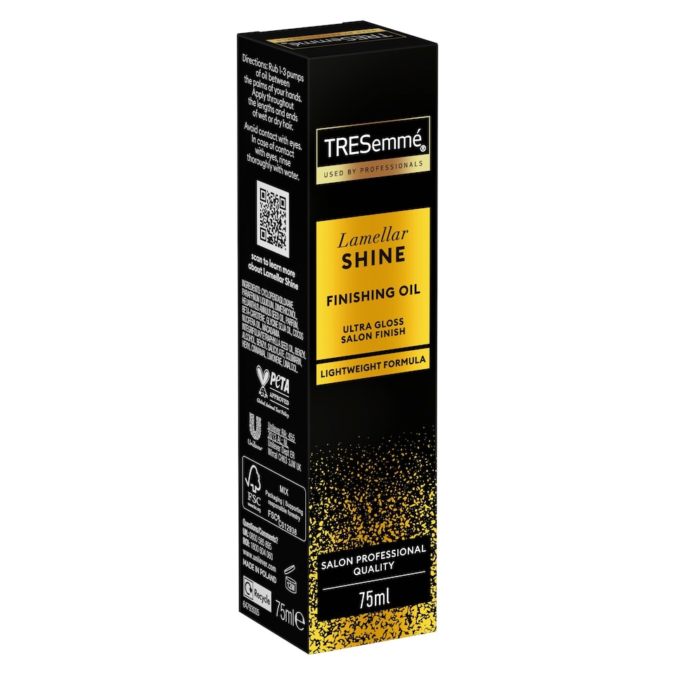 image 1 of Tresemme Lamellar Shine Finishing Hair Oil 75ml