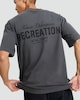 image 1 of 9 Peaks Pure Cotton Slogan Oversized T-Shirt in Grey