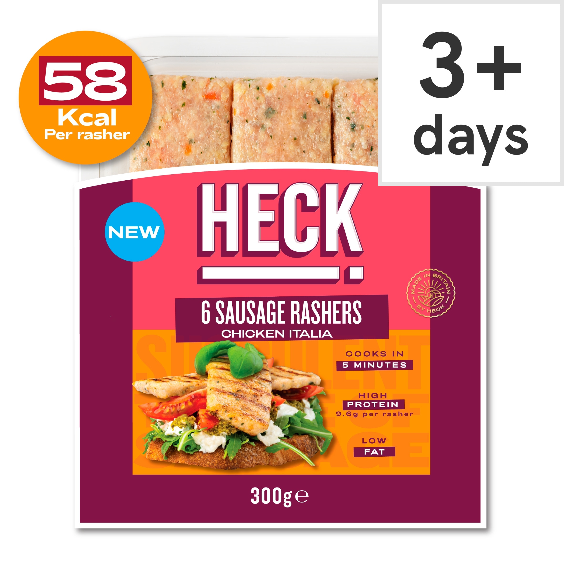 HECK Chicken Italia Sausage Rashers 300g
