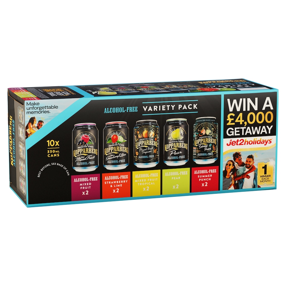 Kopparberg Alcohol Free Cider Variety Pack 10 x 330ml