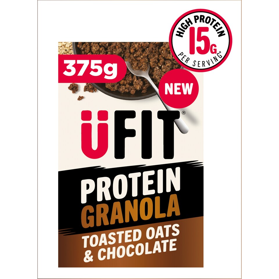 UFIT Protein Granola Toasted Oats & Chocolate Cereal 375g