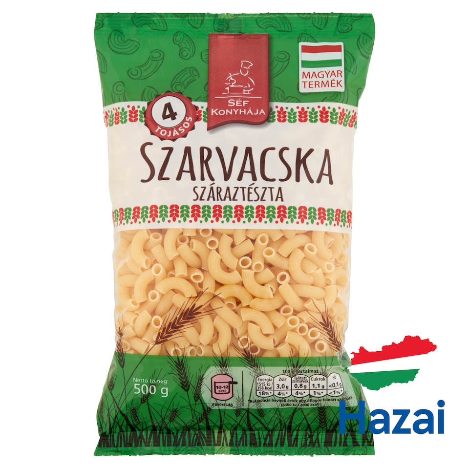 Séf Konyhája szarvacska 4 tojásos száraztészta 500 g