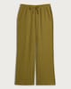 image 4 of F&F Textured Wide Leg Trousers in Olive