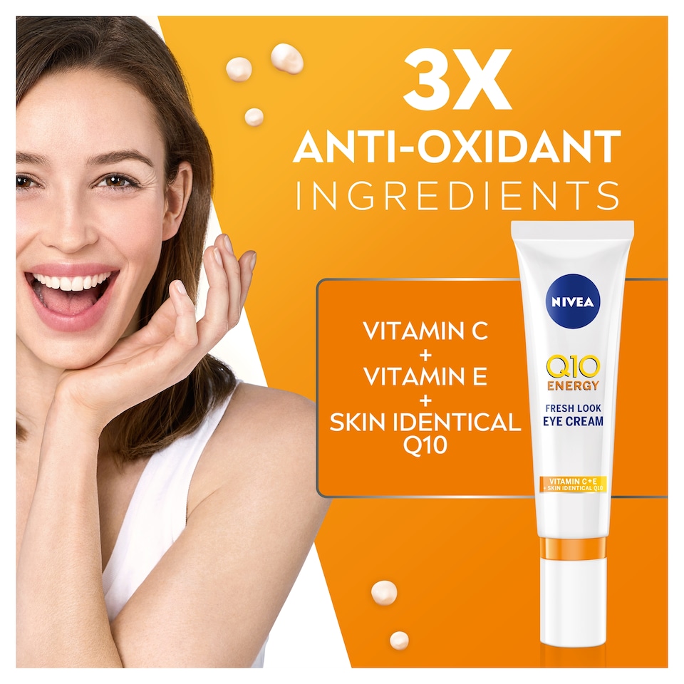 image 1 of NIVEA Q10 Energy Fresh Look Eye Cream 15ml