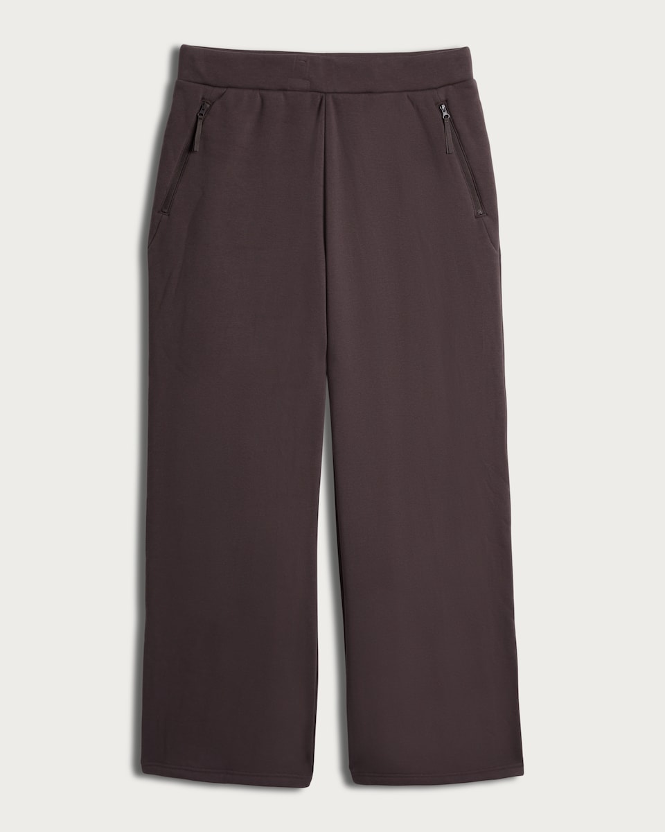 image 1 of F&F Active Wide Leg Co-ord Joggers in Brown
