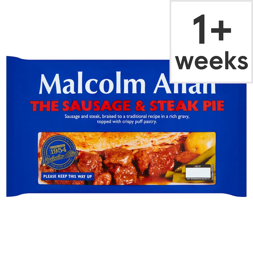 Malcolm Allan Sausage & Steak Pie 700g