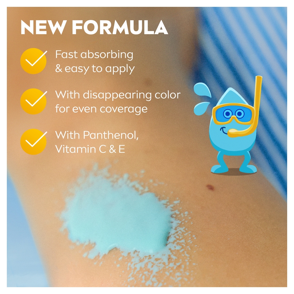 image 1 of NIVEA SUN Kids Protect & Care Coloured Sun Cream Spray SPF50+ 200ml